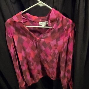 Rena Rowan Vibrant Pink and Red Blouse